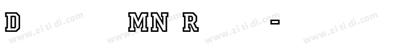 Dubbeldik MN Regular字体转换